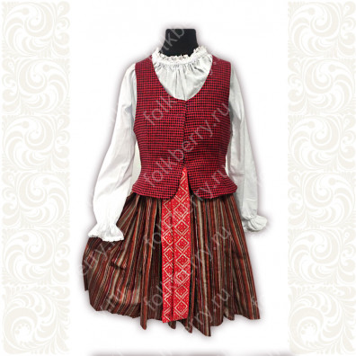 Костюм Утица, хлопок, красный- фото 1